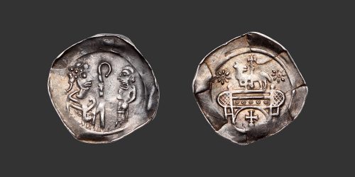 Odysseus Numismatique Monnaies Féodales ALSACE - ABBAYE DE WISSEMBOURG • Denier