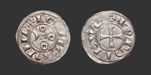 Odysseus Numismatique Monnaies Féodales ANGOULÊME - AU NOM DE LOUIS IV D'OUTREMER • Denier