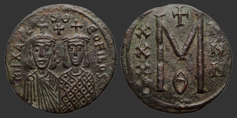 Odysseus Numismatique Monnaies Byzantines MICHEL II L'AMORIEN & THÉOPHILE • Follis