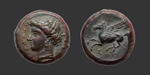 Odysseus Numismatique Monnaies Grecques SICILE - SYRACUSE - TIMOLÉON & TROISIÈME DÉMOCRATIE • Bronze