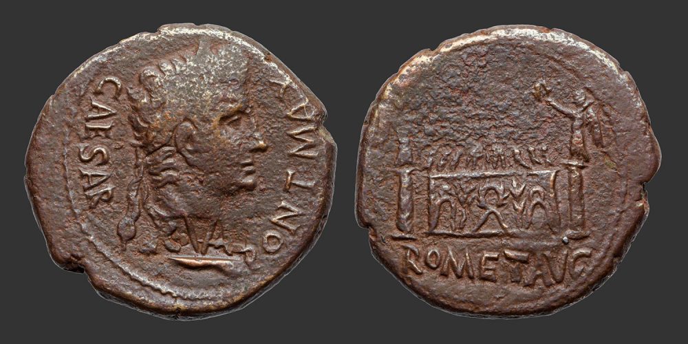 Odysseus Numismatique Monnaies Romaines Impériales AUGUSTE - CONTREMARQUE C. NUMONIUS VALA • As