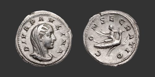 Odysseus Numismatique Monnaies Romaines Impériales DIVA PAULINA • Denier