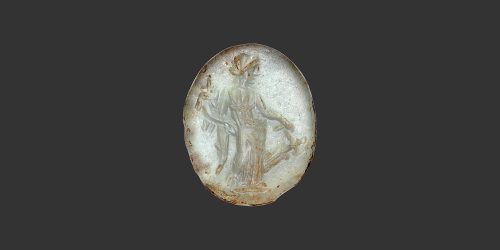 Odysseus Numismatique Glyptique Pierres Gravées FORTUNA - PÂTE DE VERRE • Intaille Romaine