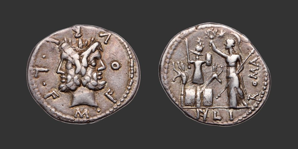 Odysseus Numismatique Monnaies Romaines République FURIA - M. FURIUS PHILUS • Denier