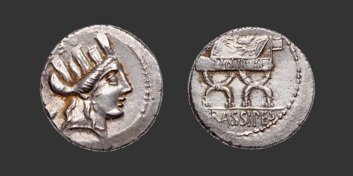 Odysseus Numismatique Monnaies Romaines République FURIA - P. FURIUS CRASSIPES • Denier