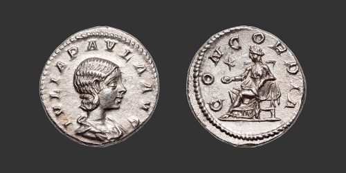 Odysseus Numismatique Monnaies Romaines Impériales JULIA PAULA • Denier