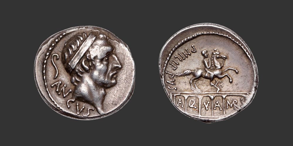 Odysseus Numismatique Monnaies Romaines République MARCIA - L. MARCIUS PHILIPPUS • Denier