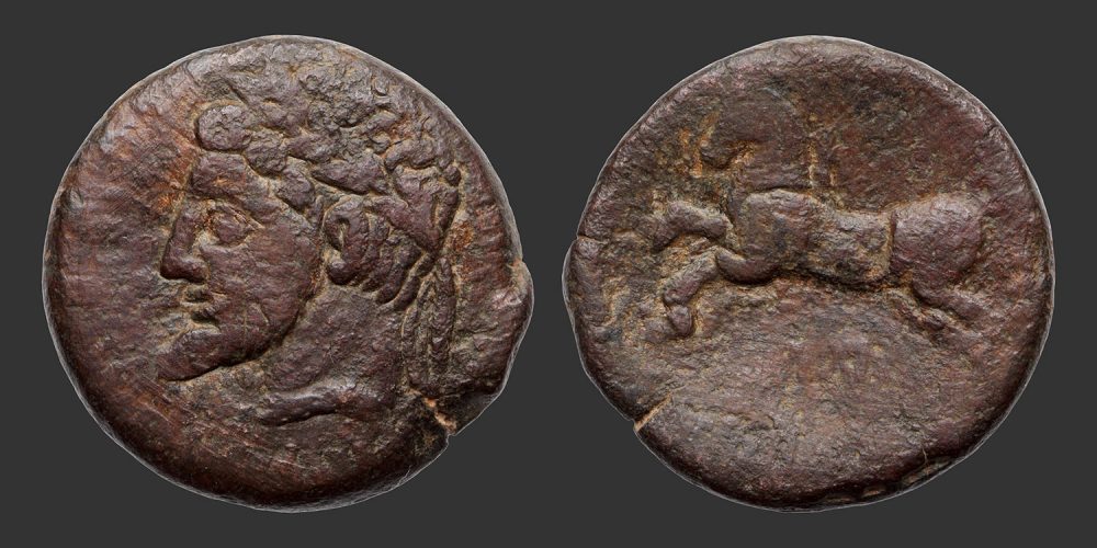Odysseus Numismatique Monnaies Grecques ROYAUME DE NUMIDIE - MASSINISSA & SES SUCCESSEURS • Bronze