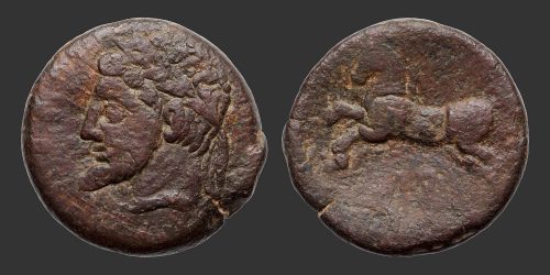 Odysseus Numismatique Monnaies Grecques ROYAUME DE NUMIDIE - MASSINISSA & SES SUCCESSEURS • Bronze