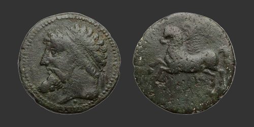Odysseus Numismatique Monnaies Grecques Afrique ROYAUME DE NUMIDIE - MASSINISSA / MICIPSA • Bronze