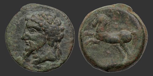 Odysseus Numismatique Monnaies Grecques Afrique ROYAUME DE NUMIDIE - MASSINISSA & SES SUCCESSEURS • Bronze