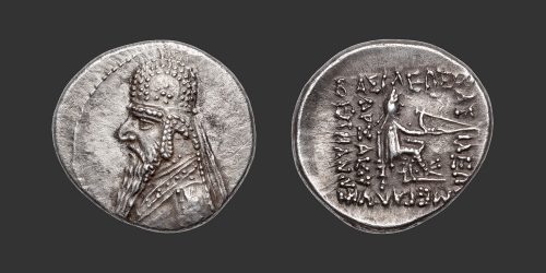 Odysseus Numismatique Monnaies Grecques Orientales ROYAUME PARTHE - MITHRADATÈS II • Drachme