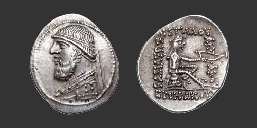 Odysseus Numismatique Monnaies Grecques Orientales ROYAUME PARTHE - MITHRADATÈS II • Drachme