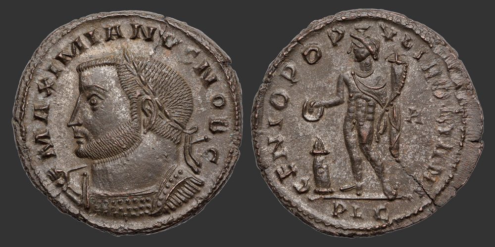 Odysseus Numismatique Monnaies Romaines Impériales GALÈRE MAXIMIEN • Follis