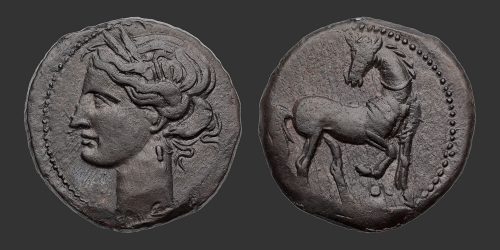 Odysseus Numismatique Monnaies Grecques CARTHAGE - DEUXIÈME GUERRE PUNIQUE • Trihémishekel