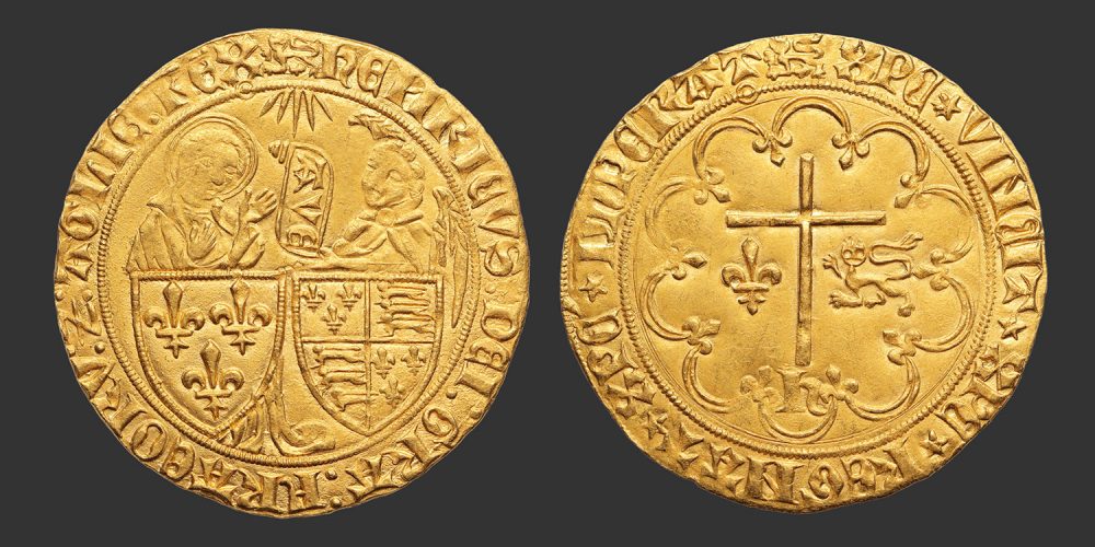 Odysseus Numismatique Monnaies Royales Capétiennes HENRI VI D'ANGLETERRE • Salut d'Or