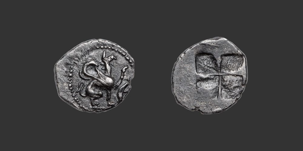 Odysseus Numismatique Monnaies Grecques IONIE - TÉOS • Trihémiobole