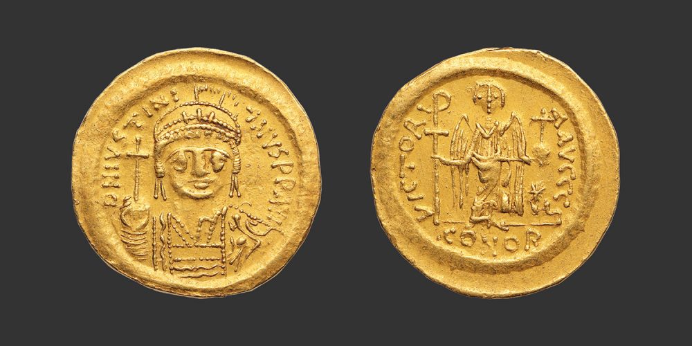 Odysseus Numismatique Monnaies Byzantines JUSTINIEN Ier • Solidus