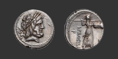 Odysseus Numismatique Monnaies Romaines République PROCILIA - L. PROCILIUS • Denier