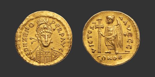 Odysseus Numismatique Monnaies Romaines Impériales ZÉNON • Solidus