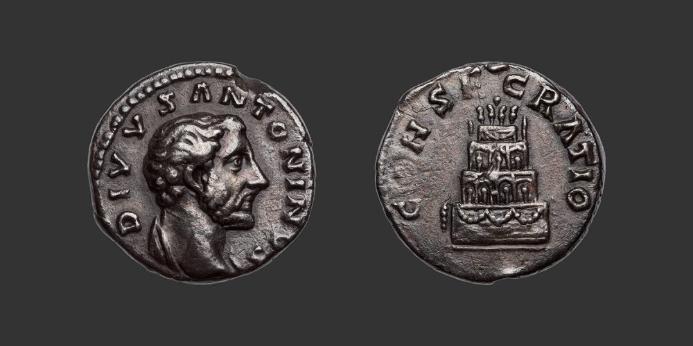 Odysseus Numismatique Monnaies Romaines DIVUS ANTONIN LE PIEUX • Denier