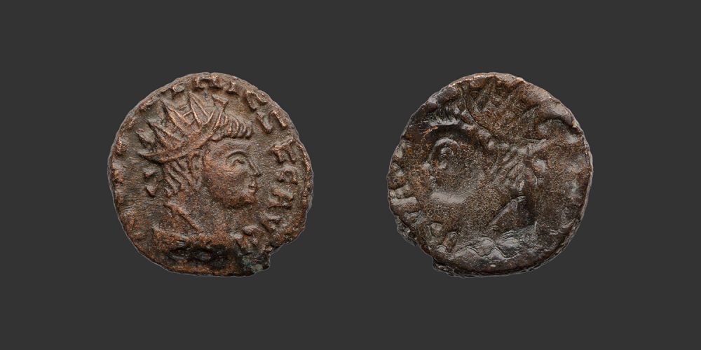 Odysseus Numismatique Monnaies Romaines FRAPPE BARBARE - TÉTRICUS II • Antoninien incus