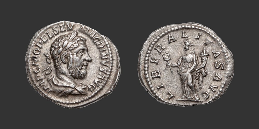 Odysseus Numismatique Monnaies Romaines MACRIN • Denier