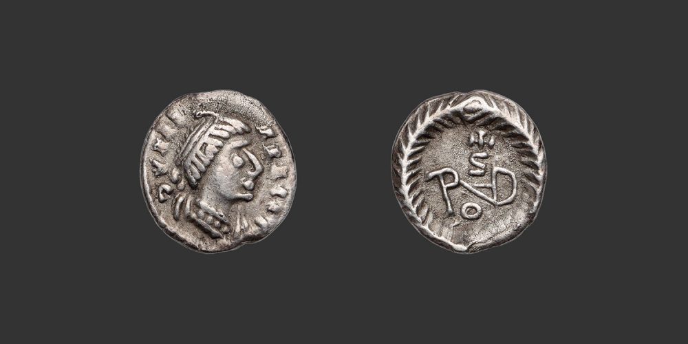 Odysseus Numismatique Monnaies Peuples Barbares OSTROGOTHS - THÉODORIC / JUSTIN Ier • Quart de Silique