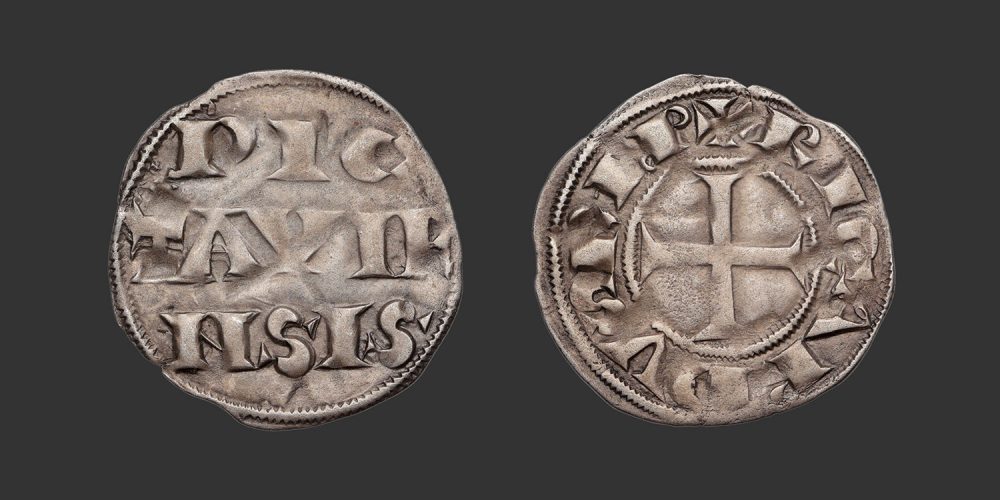 Odysseus Numismatique Monnaies Féodales POITOU - RICHARD CŒUR DE LION • Denier