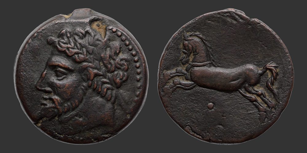 Odysseus Numismatique Monnaies Grecques ROYAUME DE NUMIDIE - MASSINISSA / MICIPSA • Bronze