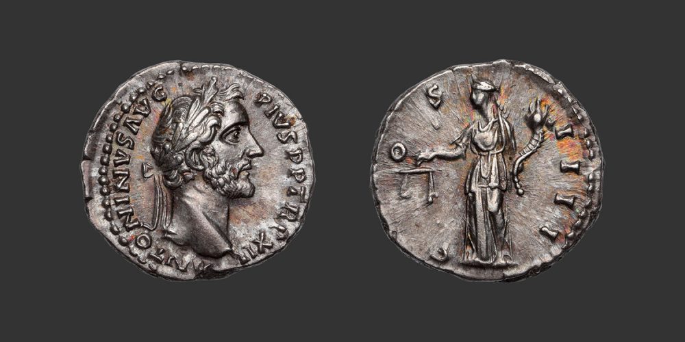 Odysseus Numismatique Monnaies Romaines Impériales ANTONIN LE PIEUX • Denier