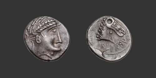Odysseus Numismatique Monnaies Gauloises CAVARES / ALLOBROGES • Drachme