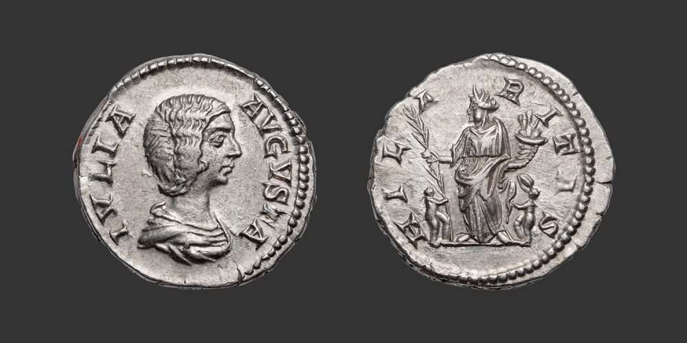 Odysseus Numismatique Monnaies Romaines Impériales JULIA DOMNA • Denier