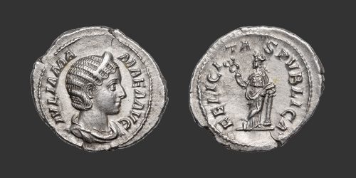 Odysseus Numismatique Monnaies Romaines Impériales JULIA MAMÉE • Denier