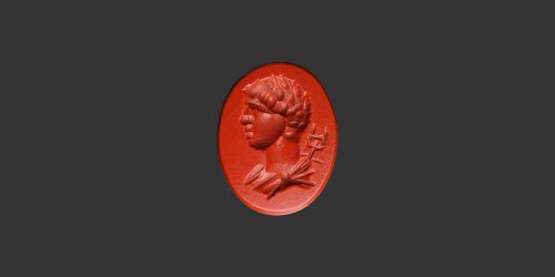 Odysseus Numismatique Glyptique Pierres Gravées MERCURE - JASPE ROUGE • Intaille Romaine
