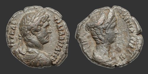 Odysseus Numismatique Monnaies Romaines Provinciales ALEXANDRIE - HADRIEN & SABINE • Tétradrachme