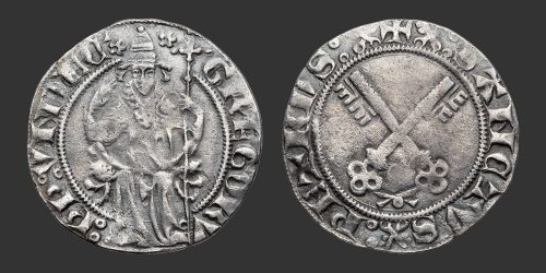 Odysseus Numismatique Monnaies Féodales Papales COMTAT VENAISSIN - AVIGNON - GRÉGOIRE XI • Gros