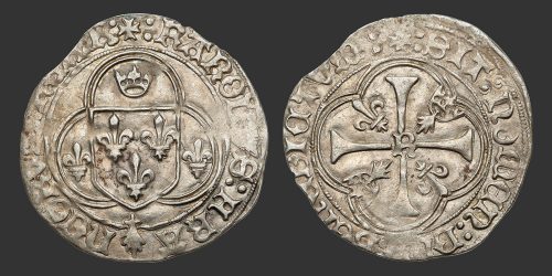 Odysseus Numismatique Monnaies Royales Capétiennes CHARLES VIII • Blanc de Bretagne