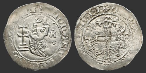 Odysseus Numismatique Monnaies Orient Latin Croisades CROISÉS - CHEVALIERS DE RHODES - JUAN FERNÁNDEZ DE HEREDIA • Gigliato