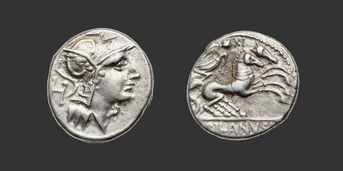 Odysseus Numismatique Monnaies Romaines République D. JUNIUS SILANUS • Denier