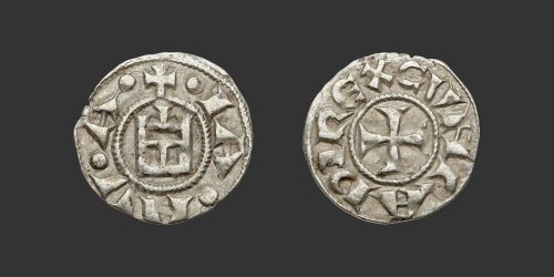 Odysseus Numismatique Monnaies Féodales Italiennes GÊNES - CONRAD II • Denier