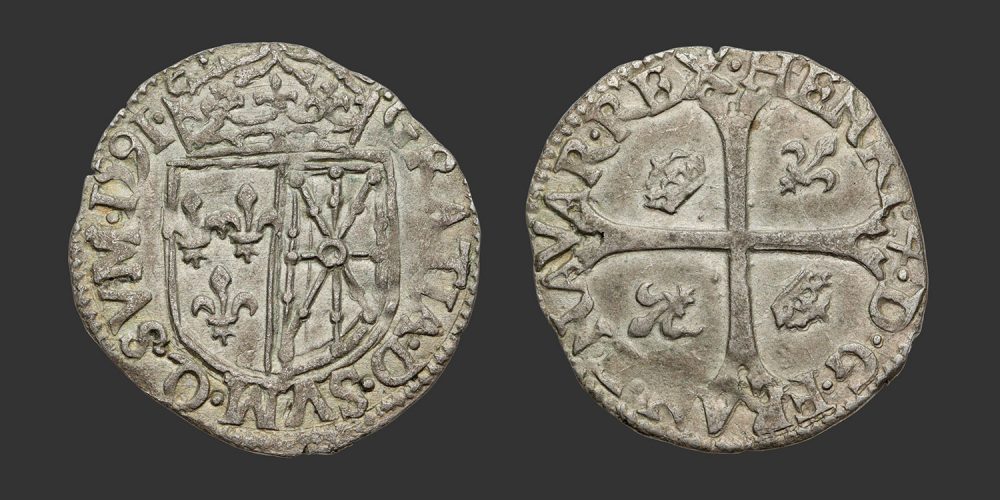 Odysseus Numismatique Monnaies Royales Capétiennes HENRI IV • Douzain de Navarre