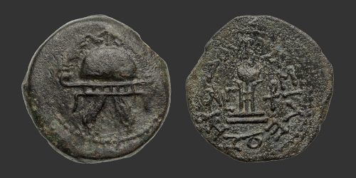 Odysseus Numismatique Monnaies Grecques JUDÉE - HÉRODIENS - HÉRODE Ier LE GRAND • Bronze