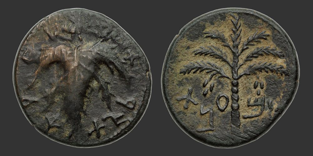 Odysseus Numismatique Monnaies Grecques JUDÉE - RÉVOLTE DE BAR KOKHBA • Bronze
