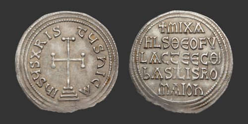 Odysseus Numismatique Monnaies Byzantines MICHEL Ier & THÉOPHYLACTUS • Miliaresion