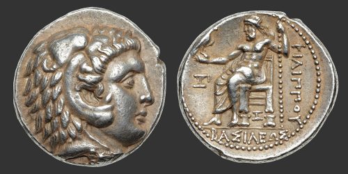 Odysseus Numismatique Monnaies Grecques ROYAUME DE MACÉDOINE - PHILIPPE III ARRHIDAIOS • Tétradrachme