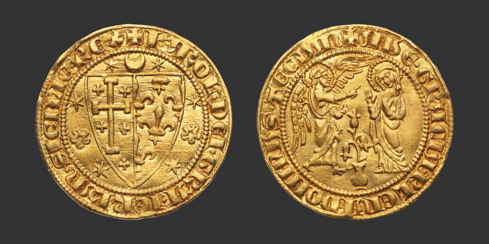 Odysseus Numismatique Monnaies Féodales Italiennes ROYAUME DE NAPLES - CHARLES Ier D'ANJOU • Salut d'Or