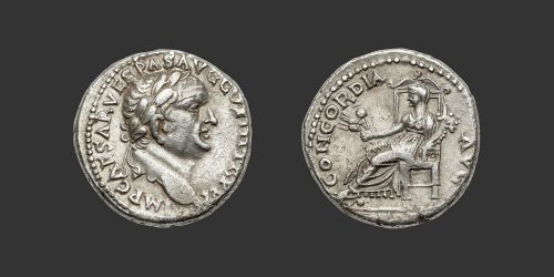 Odysseus Numismatique Monnaies Romaines Impériales VESPASIEN • Denier