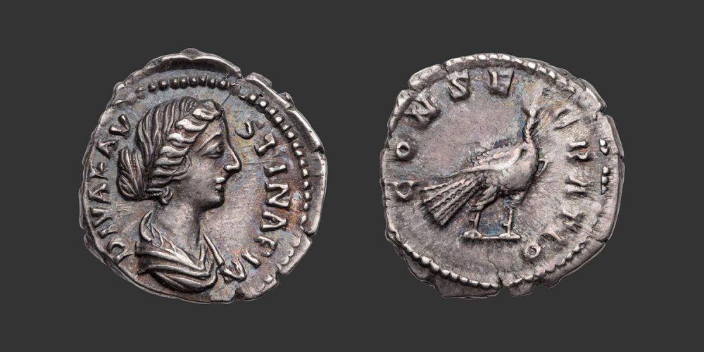 Odysseus Numismatique Monnaies Romaines Impériales DIVA FAUSTINE JEUNE • Denier