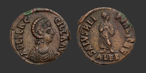 Odysseus Numismatique Monnaies Romaines Impériales AELIA FLACCILLA • Maiorina